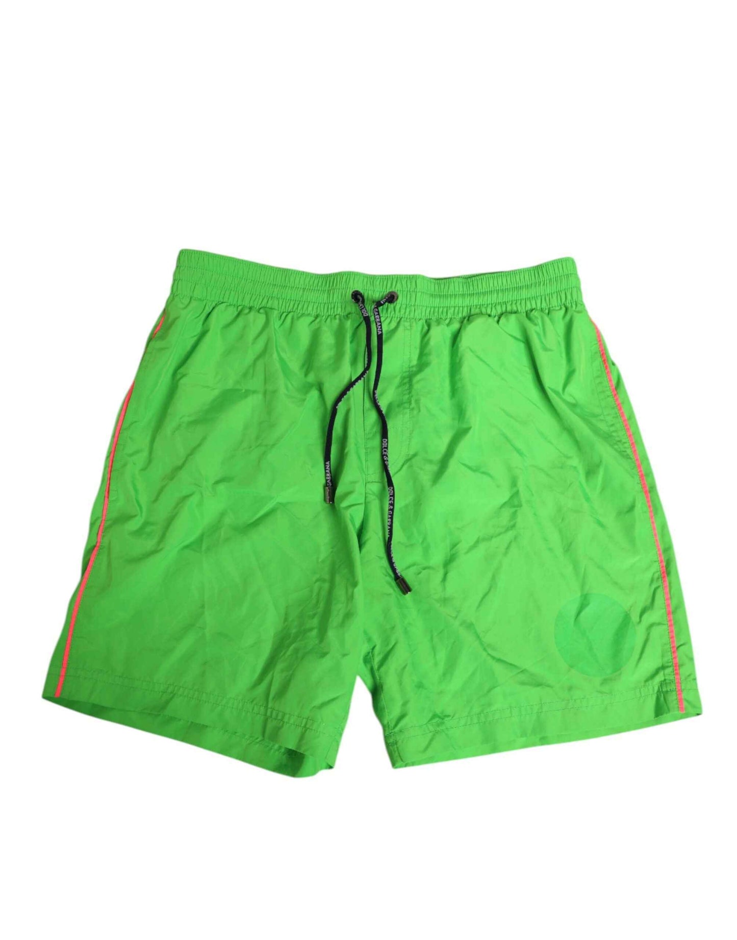 Dolce & Gabbana Green Nylon Drawstring Men Shorts Swimwear by Dolce & Gabbana
