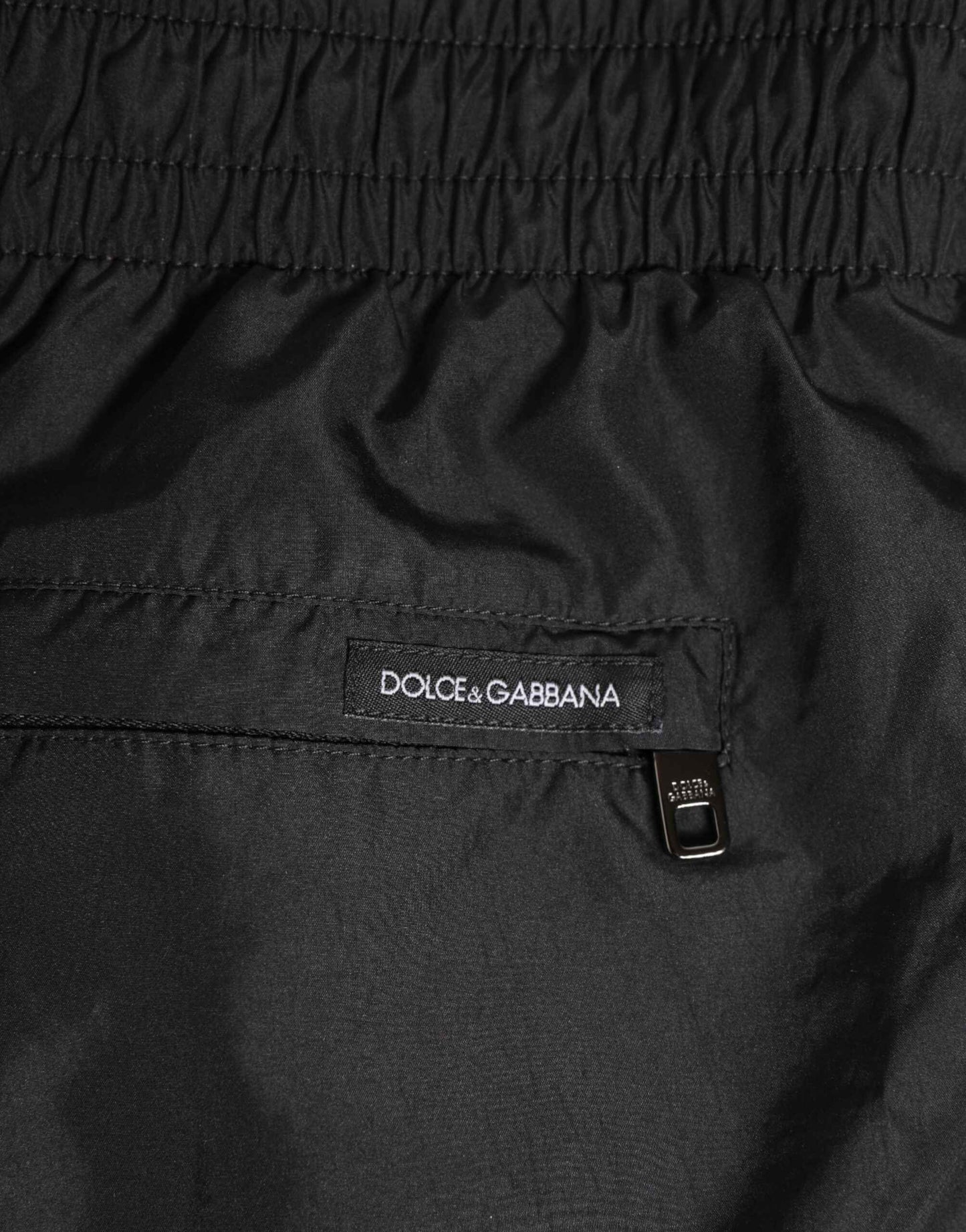 Dolce & Gabbana Black Drawstring Beachwear Men Shorts Swimwear by Dolce & Gabbana