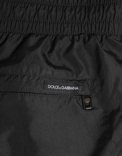 Dolce & Gabbana Black Drawstring Beachwear Men Shorts Swimwear by Dolce & Gabbana