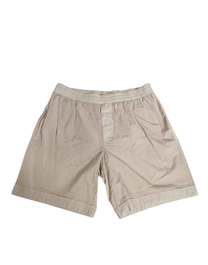 Dolce & Gabbana Beige Nylon Beachwear Men Boxer Short Swimwear by Dolce & Gabbana