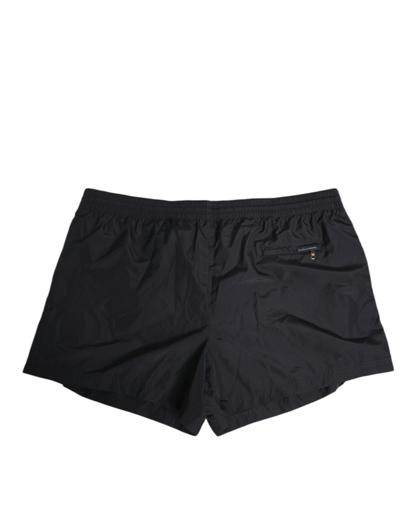 Dolce & Gabbana Black Nylon Side Logo Tape Shorts Swimwear - from Dolce & Gabbana