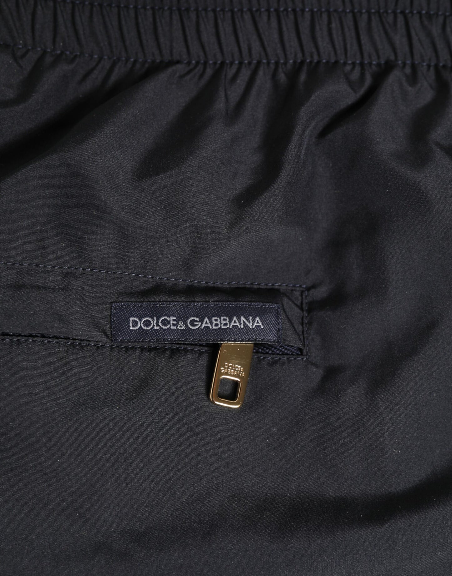 Dolce & Gabbana Black Nylon Side Logo Tape Shorts Swimwear - from Dolce & Gabbana