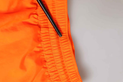 Dolce & Gabbana Orange Polyester Beachwear Men Shorts Swimwear by Dolce & Gabbana