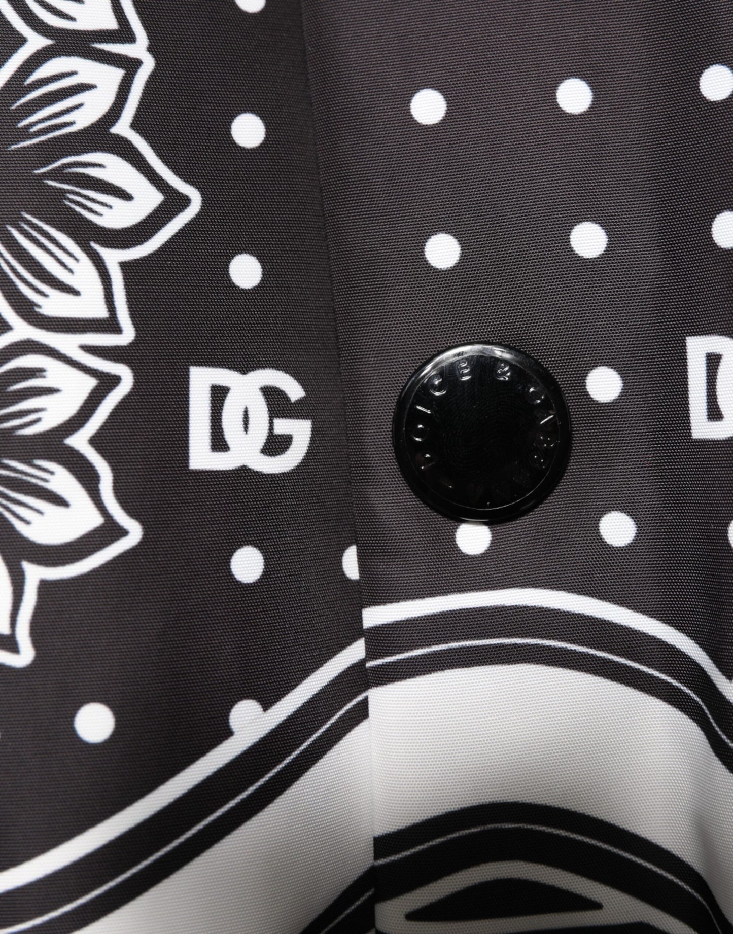 Dolce & Gabbana Black White Bandana Print Bomber Jacket - from Dolce & Gabbana