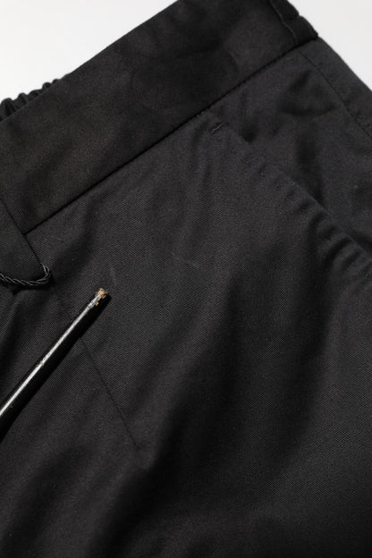 Dolce & Gabbana Black Cotton Tapered Men Formal Trousers Pants - from Dolce & Gabbana