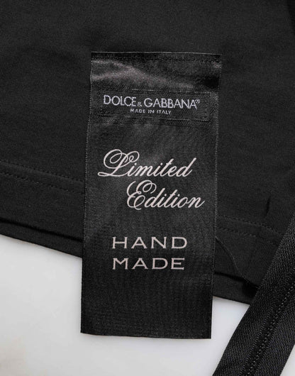 Dolce & Gabbana Black Cotton Sleeveless Tank Top DG Logo Men T-shirt by Dolce & Gabbana