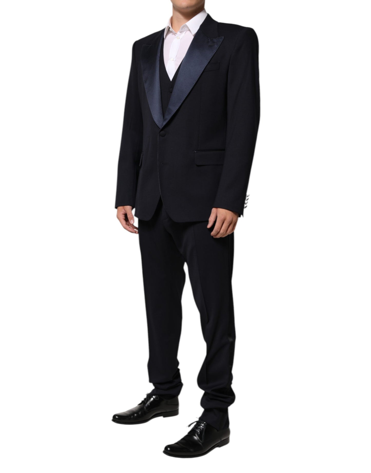 Dolce & Gabbana Black 3 Piece Wool Silk Blend Suit SICILIA - from Dolce & Gabbana