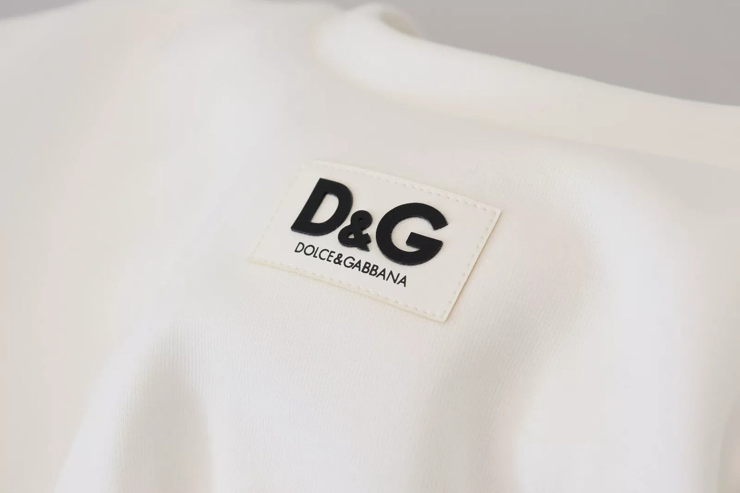 Dolce &amp; Gabbana White Cotton Corset Stretch Top T-shirt