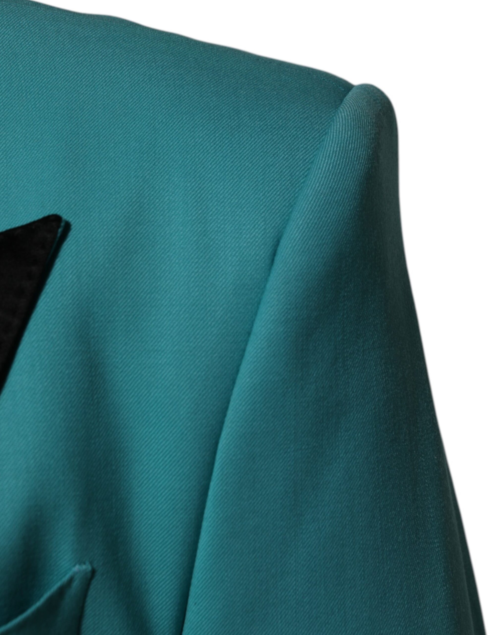 Dolce & Gabbana Cyan 3 Piece Wool Silk Blend Suit SICILIA - from Dolce & Gabbana