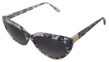 Dolce & Gabbana DG4194 Gray Acetate Logo Plaque Cat Eye Lens Sunglasses by Dolce & Gabbana