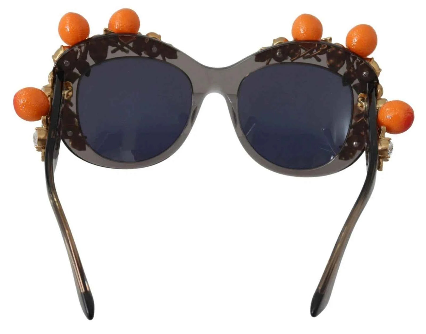 Dolce & Gabbana DG4283B Acetate Crystals Orange Appliques Sunglasses by Dolce & Gabbana