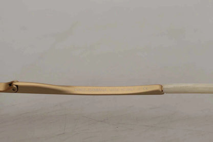 Dolce & Gabbana DG2159B Beige Gold Straw Butterfly Crystals Sunglasses by Dolce & Gabbana