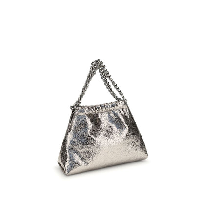 Stella McCartney Metallic crackle effect Falabella Shoulder Bag