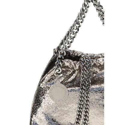 Stella McCartney Metallic crackle effect Falabella Shoulder Bag