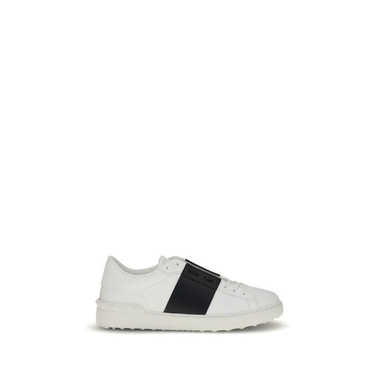 Valentino Garavani Open Sneakers Leather Black Slip On