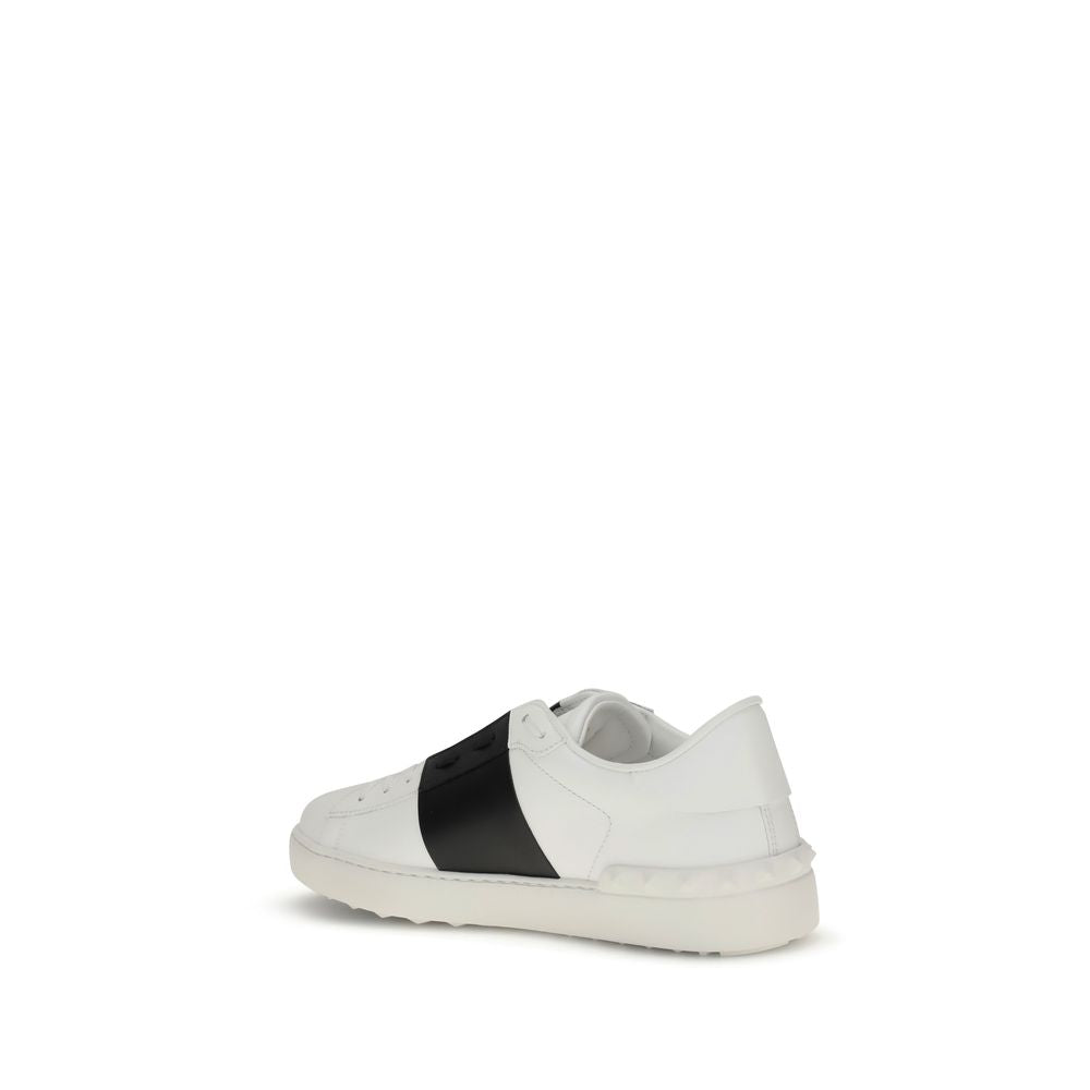 Valentino Garavani Open Sneakers Leather Black Slip On
