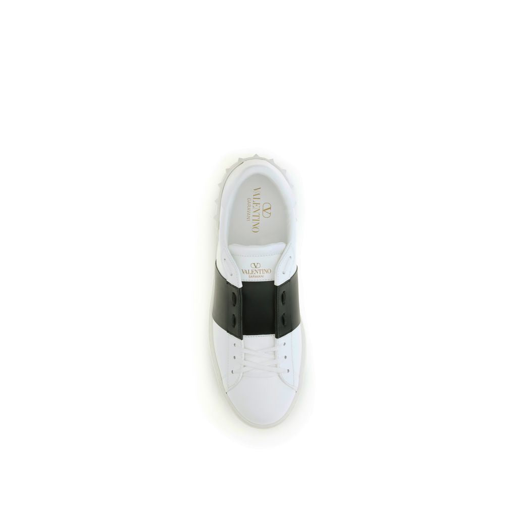 Valentino Garavani Open Sneakers Leather Black Slip On