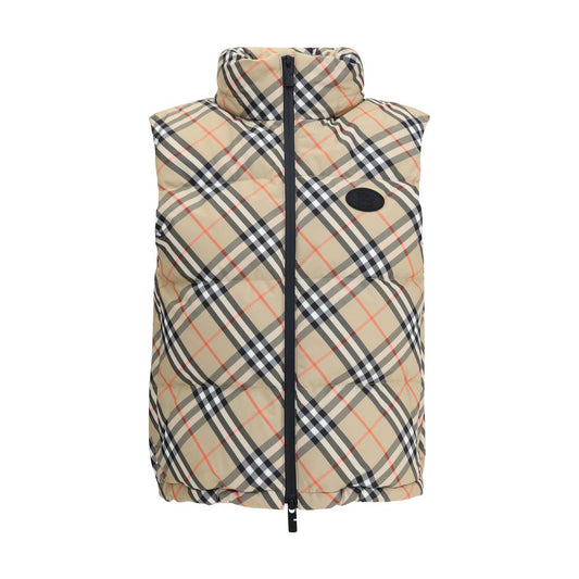Burberry Check Cardigan Down Jacket