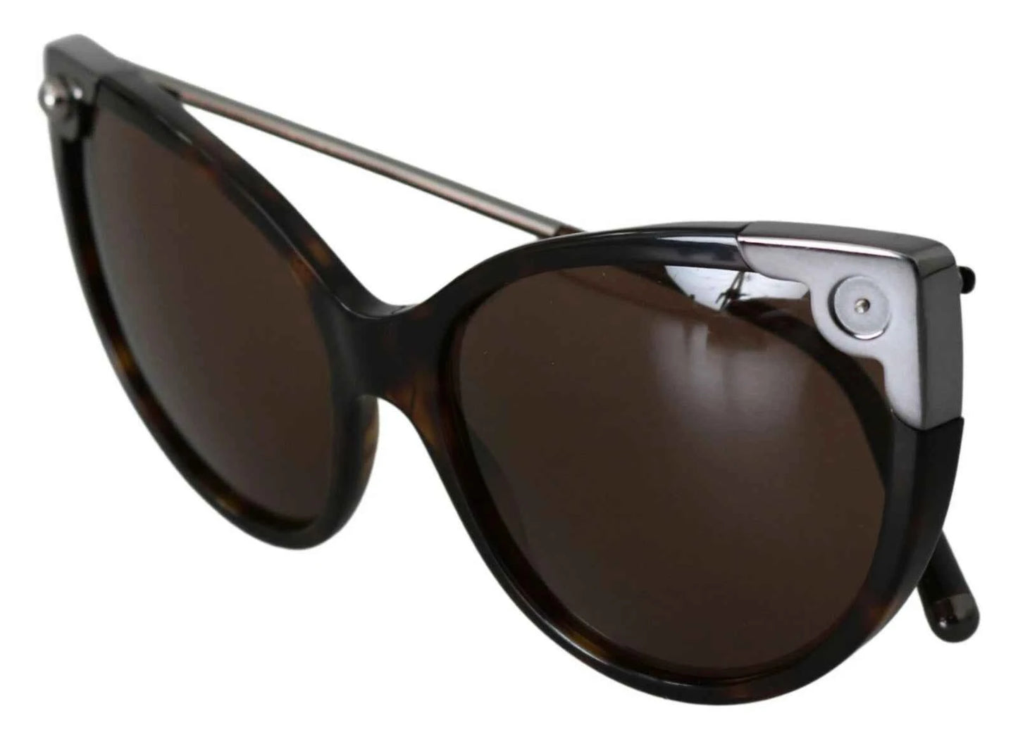 Dolce & Gabbana DG4337 Dark Havana Cat Eye Women Eyewear Sunglasses by Dolce & Gabbana