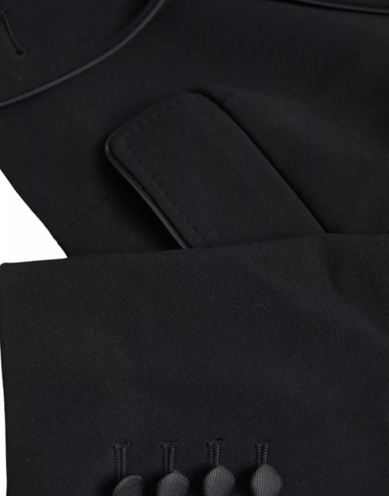 Dolce &amp; Gabbana Black Wool Single Breasted Cropped Jacket