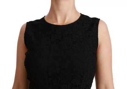 Dolce &amp; Gabbana Black Lace Gown Bodycon Sheath STAFF Dress