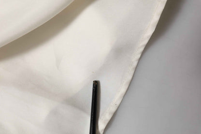 L'Autre Chose Ivory White Sleeveless Maxi Cupro Viscose Dress by L'Autre Chose