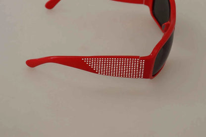 Dolce & Gabbana DG4027 Red Crystal Black Lens Shades Sunglasses by Dolce & Gabbana