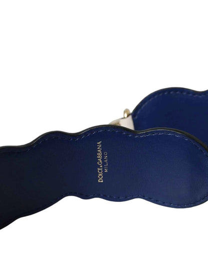 Dolce & Gabbana White Leather Handbag Belt Accessory Shoulder Strap by Dolce & Gabbana
