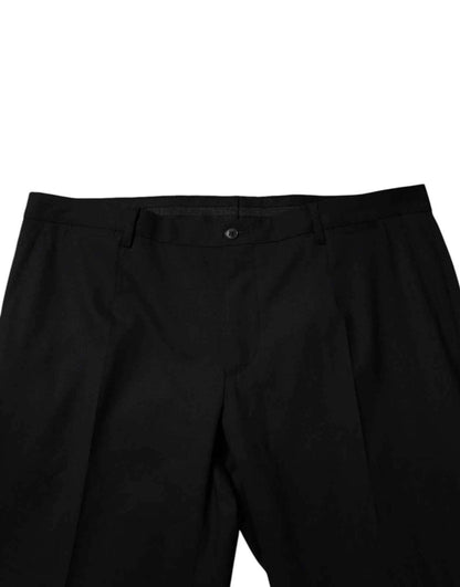 Dolce & Gabbana Black Wool Formal Dress Men Trousers Pants by Dolce & Gabbana