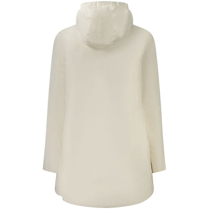 K-WAY White Nylon Jackets &amp; Coat