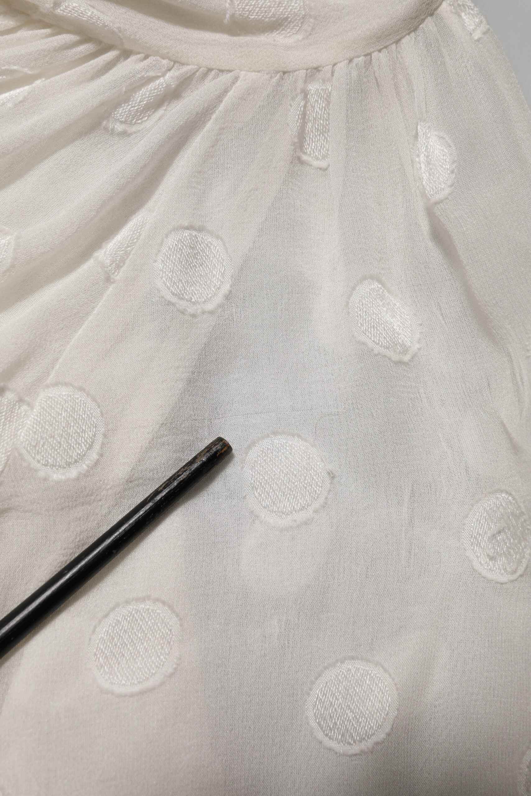 Dolce & Gabbana White Polka Sheer Silk Bow Tie Shirt Blouse Top by Dolce & Gabbana