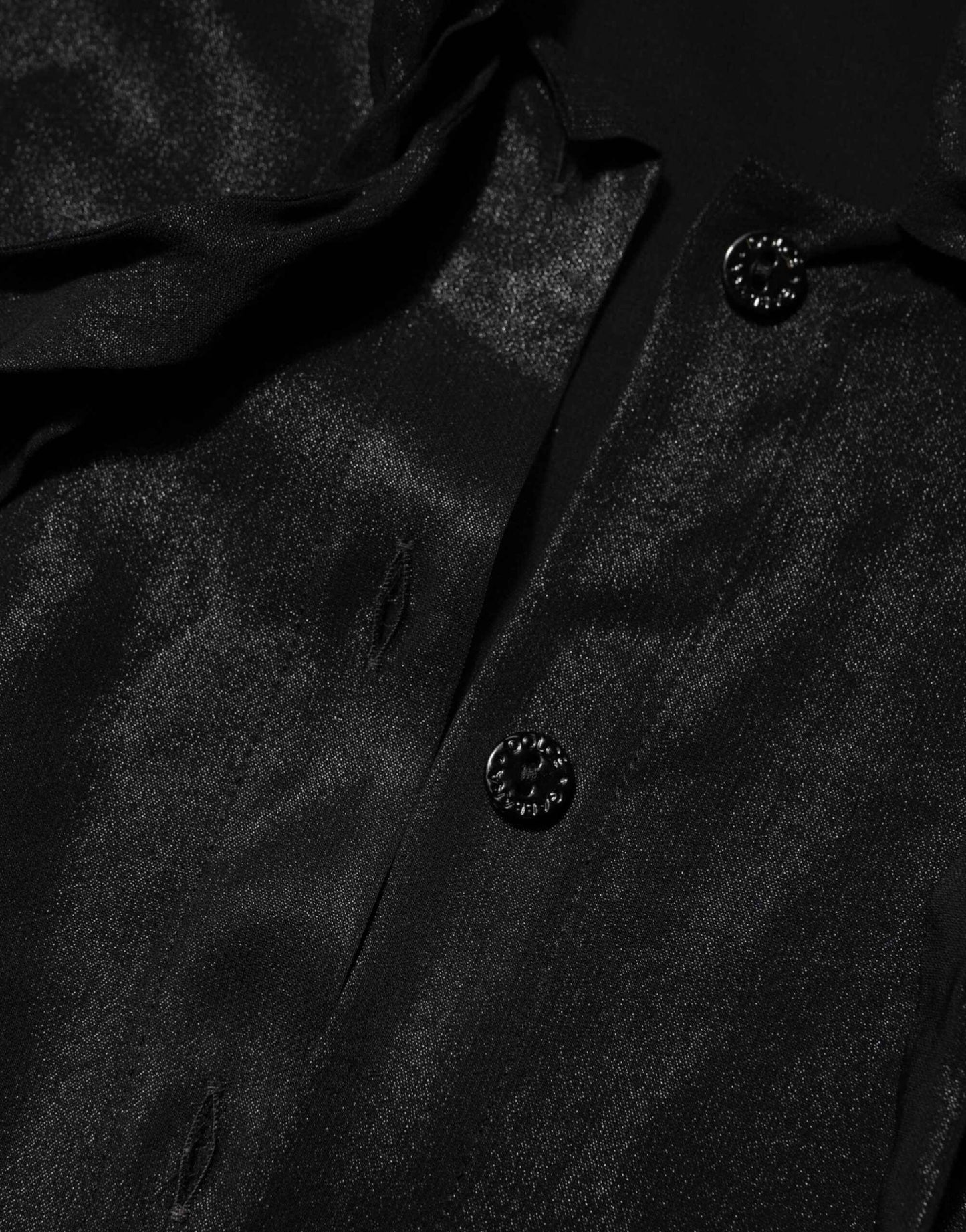 Dolce & Gabbana Black Viscose Long Sleeve Tie Neck Blouse Top by Dolce & Gabbana