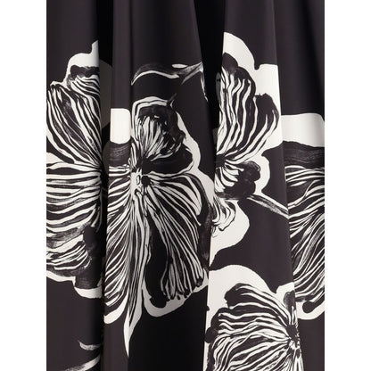 Sara Roka Midi Skirt with floral print