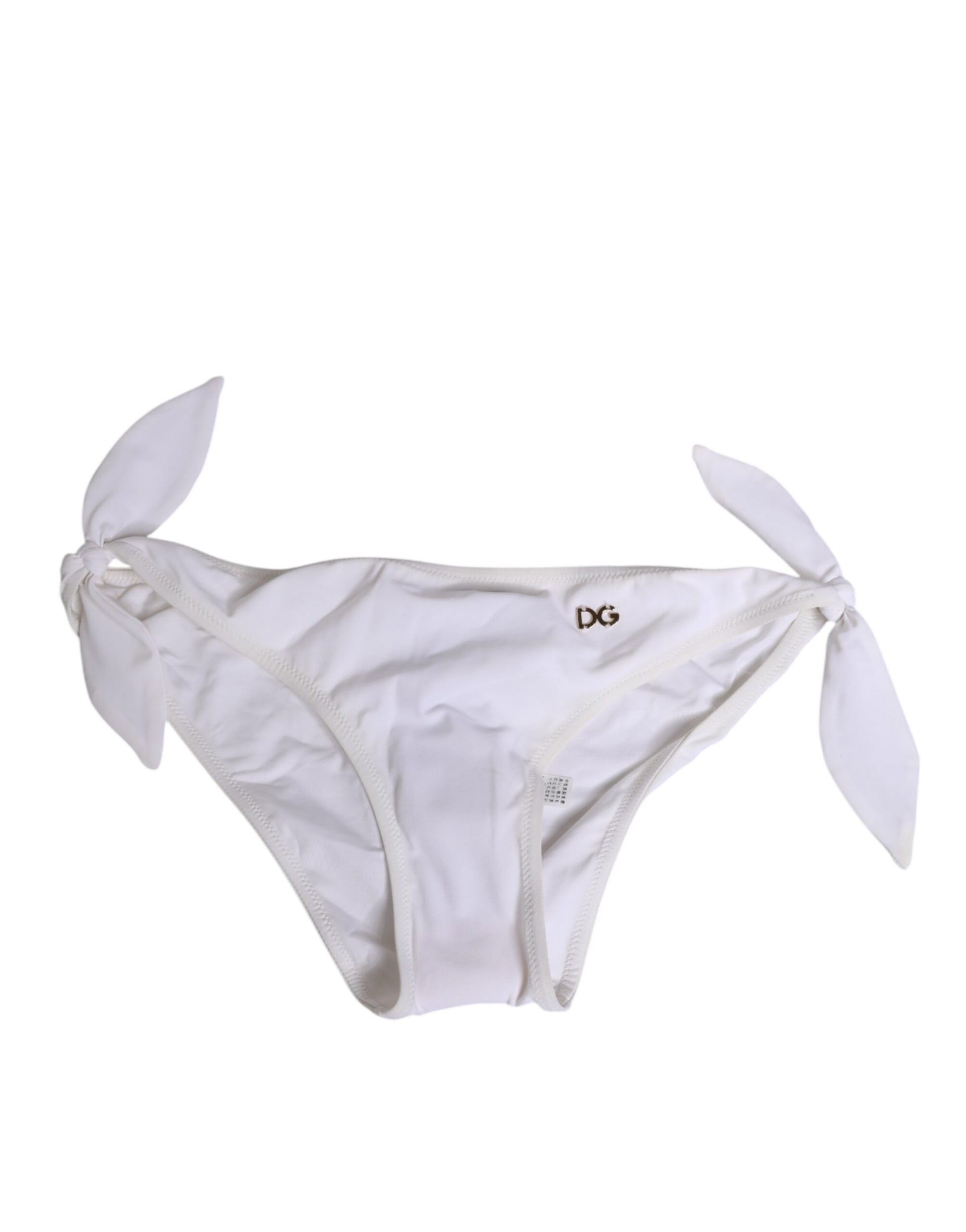Dolce & Gabbana White Side Tie Logo Bikini Bottom Underwear - from Dolce & Gabbana