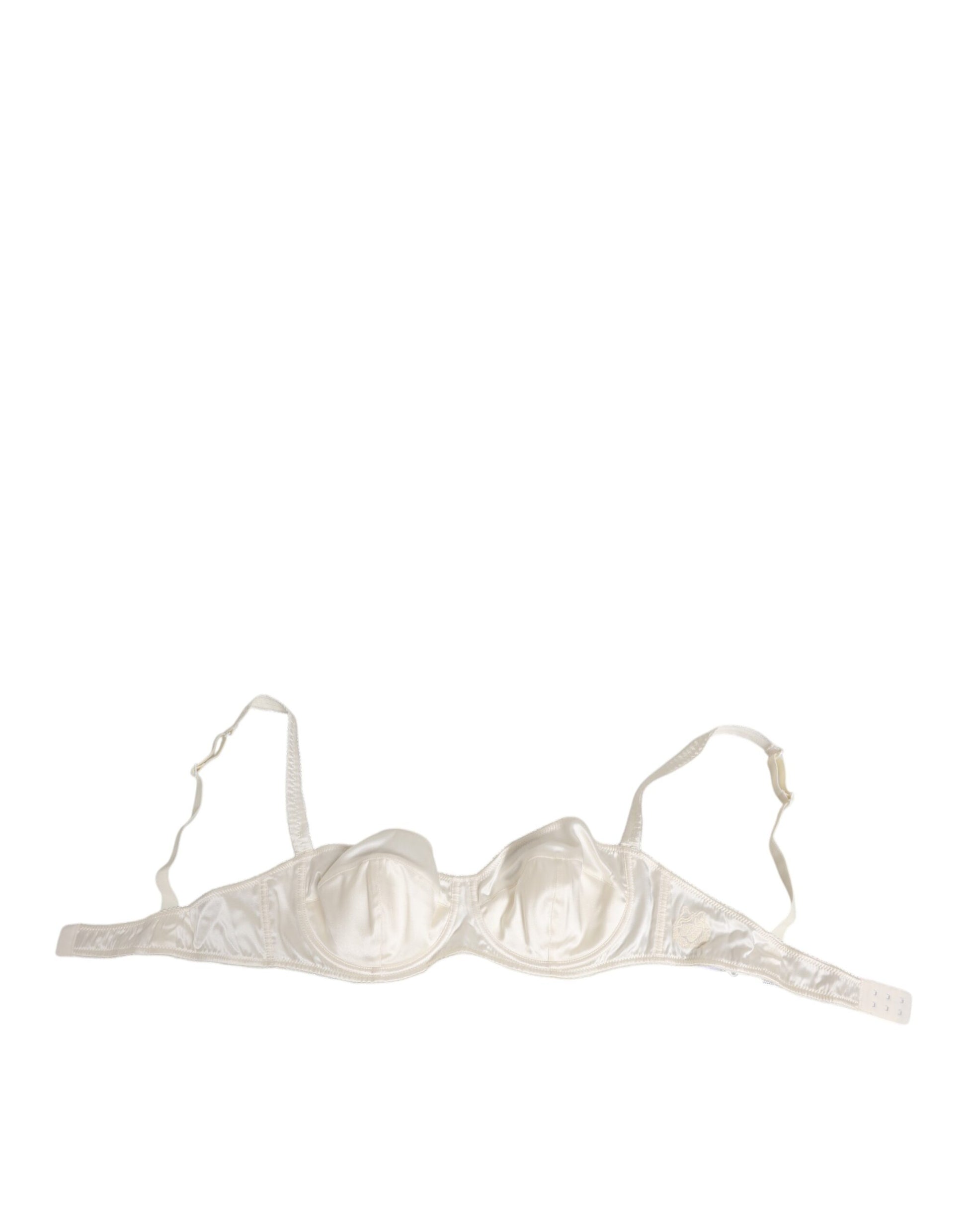 Dolce & Gabbana White Silk Satin Balconnet Lingerie Bra Underwear - from Dolce & Gabbana