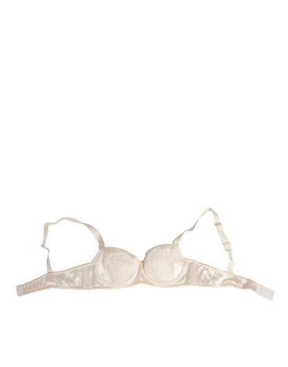 Dolce & Gabbana White Satin Lace Balconnet Lingerie Underwear - from Dolce & Gabbana