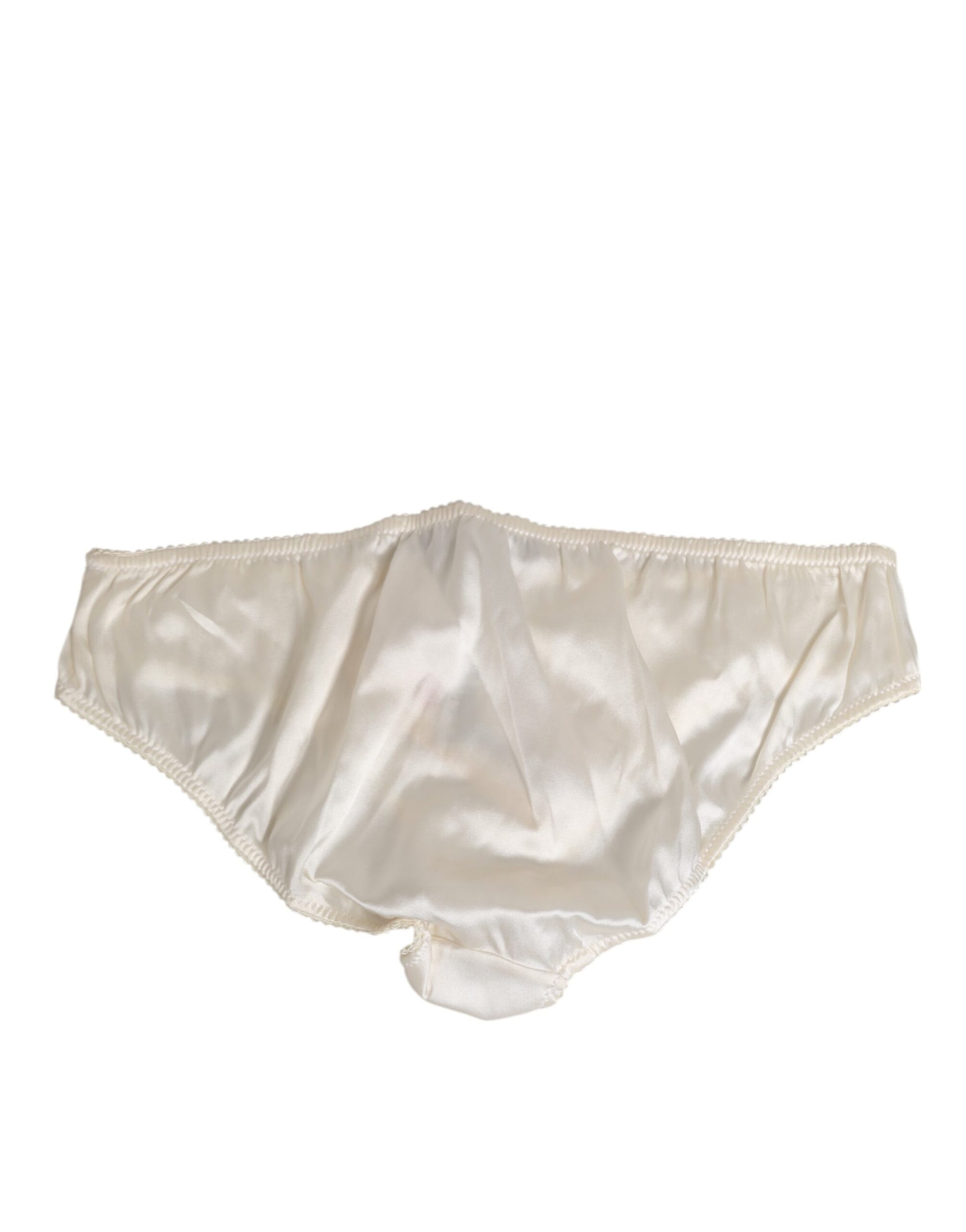 Dolce & Gabbana White Silk Satin Lingerie Panty Underwear - from Dolce & Gabbana