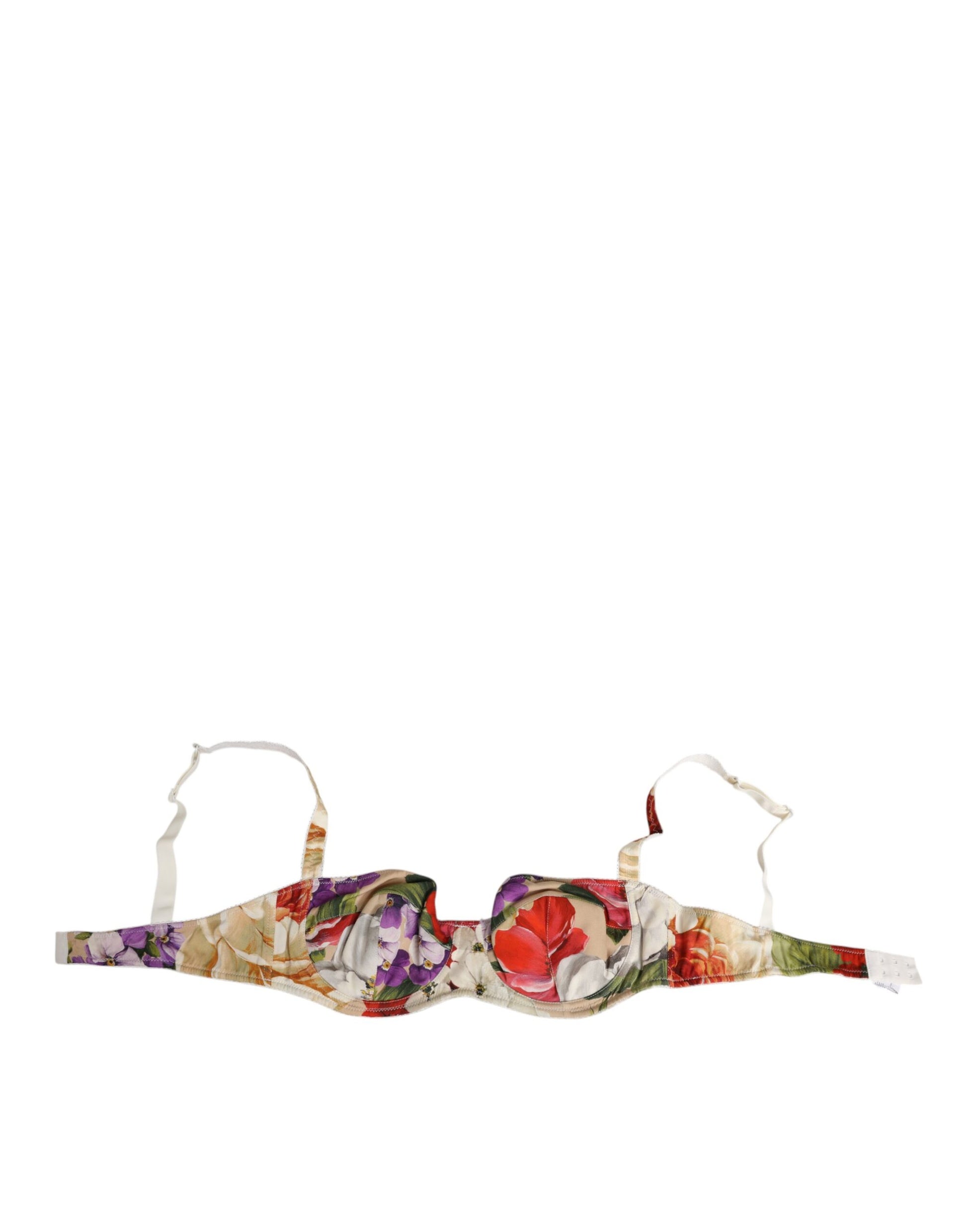 Dolce & Gabbana Floral Print Semi Padded Balconette Bra Underwear - from Dolce & Gabbana