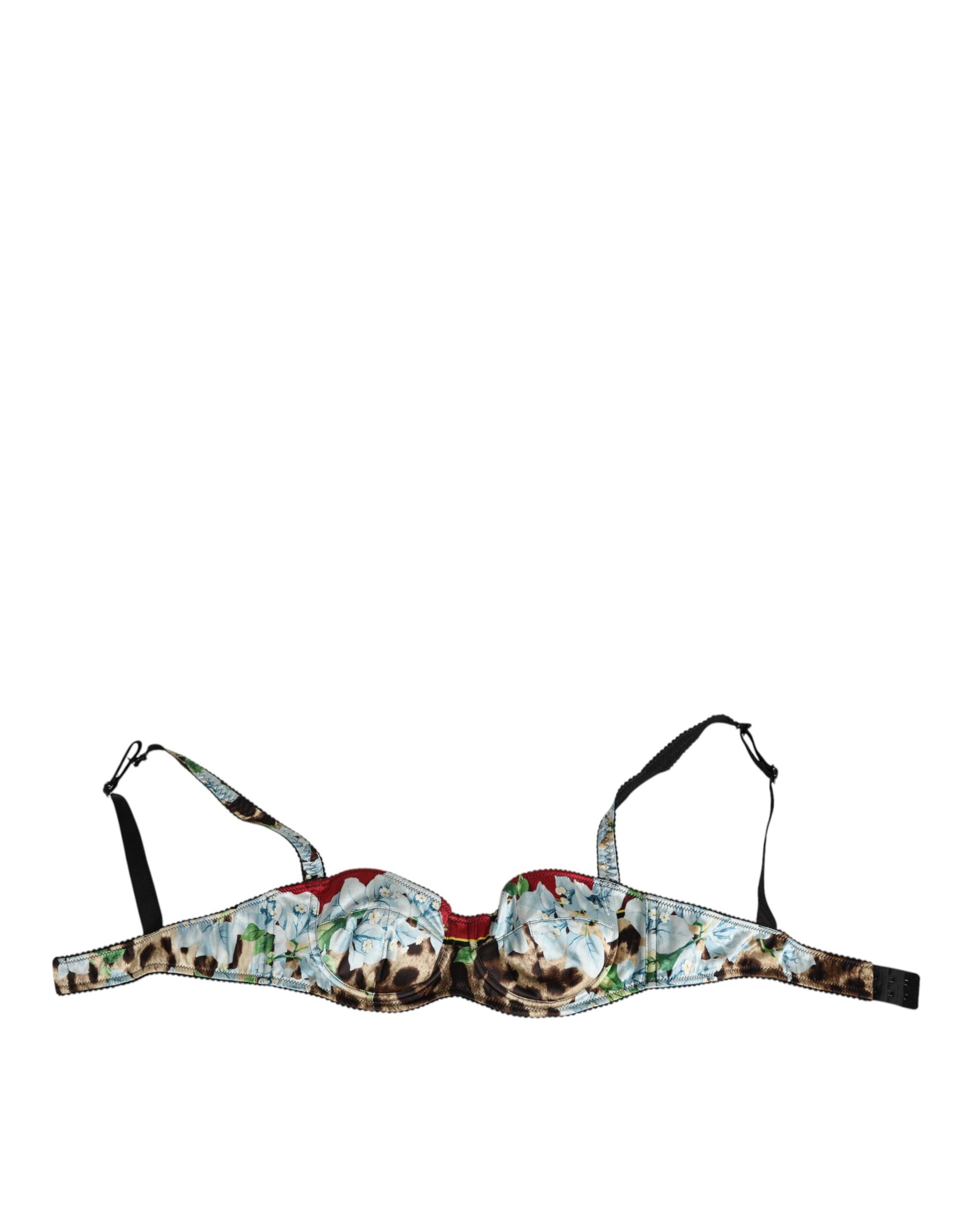 Dolce & Gabbana Multicolor Floral Semi Padded Balconette Underwear - from Dolce & Gabbana
