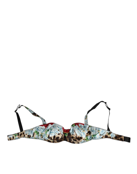 Dolce & Gabbana Multicolor Floral Semi Padded Balconette Underwear - from Dolce & Gabbana