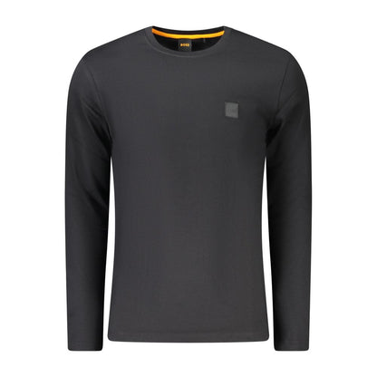 Hugo Boss Black Cotton Men T-Shirt
