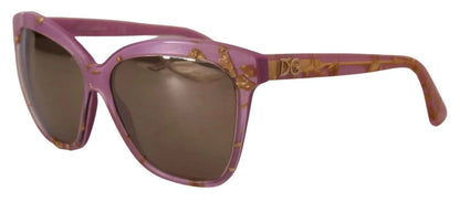 Dolce & Gabbana DG4251 Pink Gold Full Rim Rectangle Frame Shades by Dolce & Gabbana