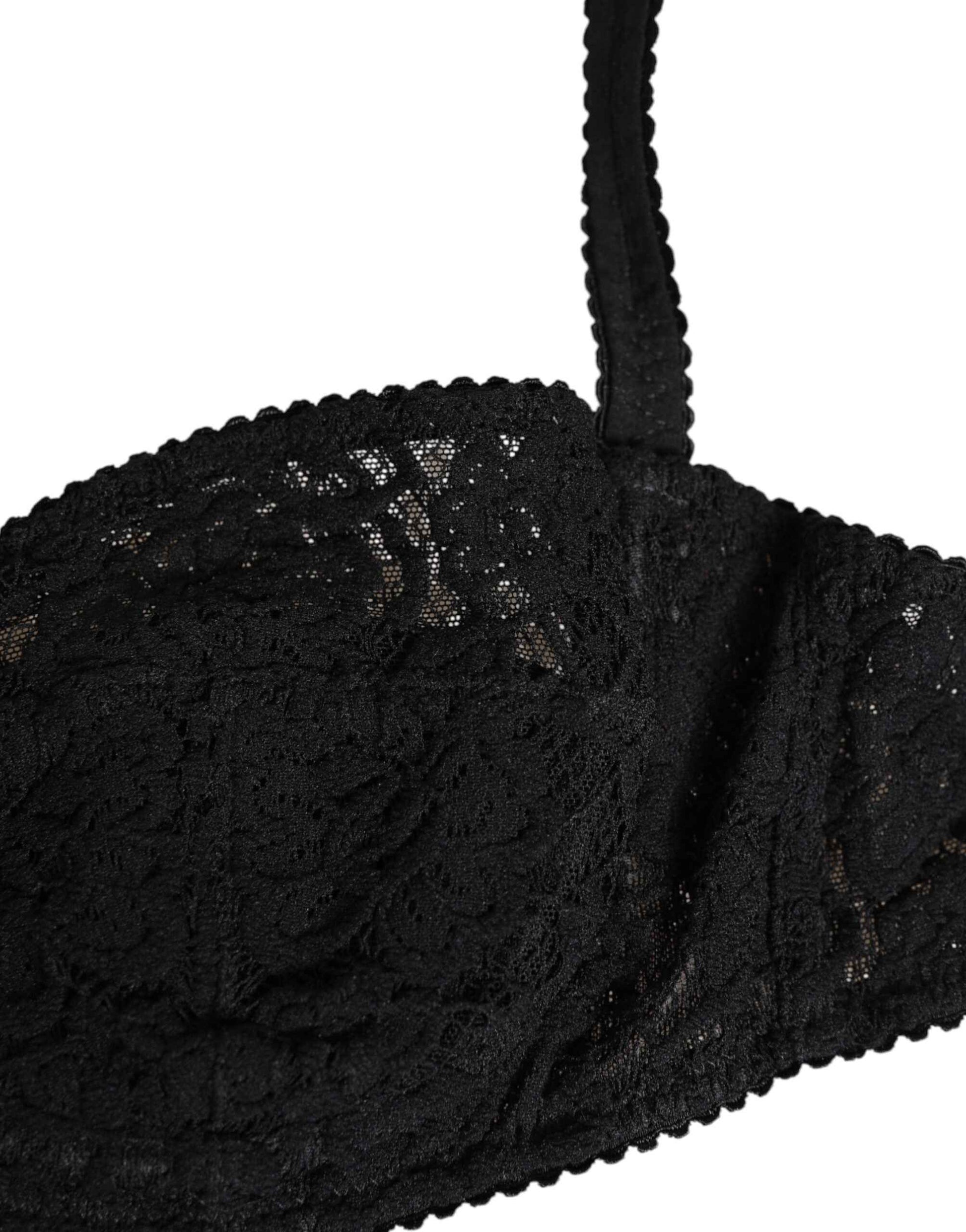 Dolce & Gabbana Black Lace Underwire Bra Lingerie Underwear by Dolce & Gabbana