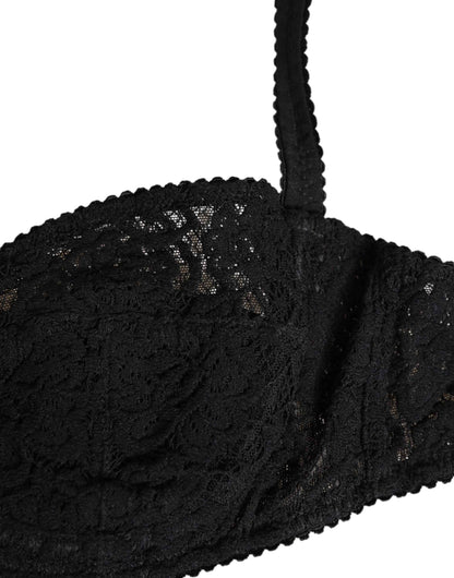 Dolce & Gabbana Black Lace Underwire Bra Lingerie Underwear by Dolce & Gabbana