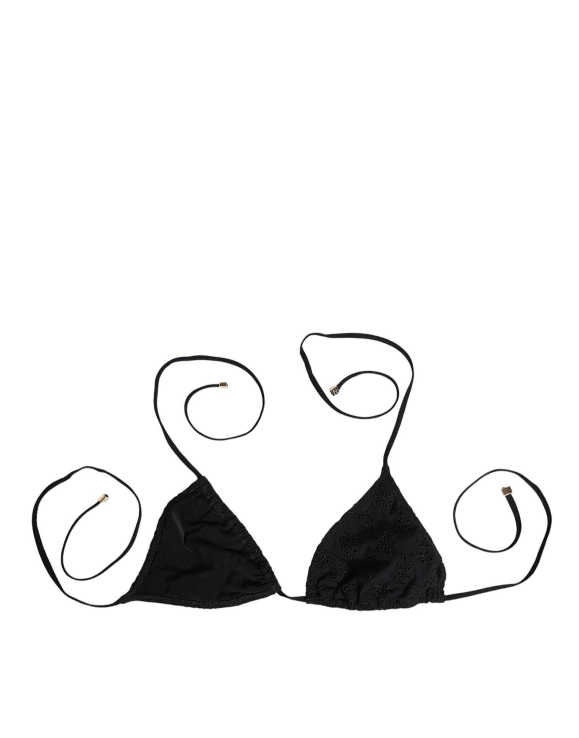 Dolce & Gabbana Black Embroidered Triangle Swimwear Underwear - from Dolce & Gabbana