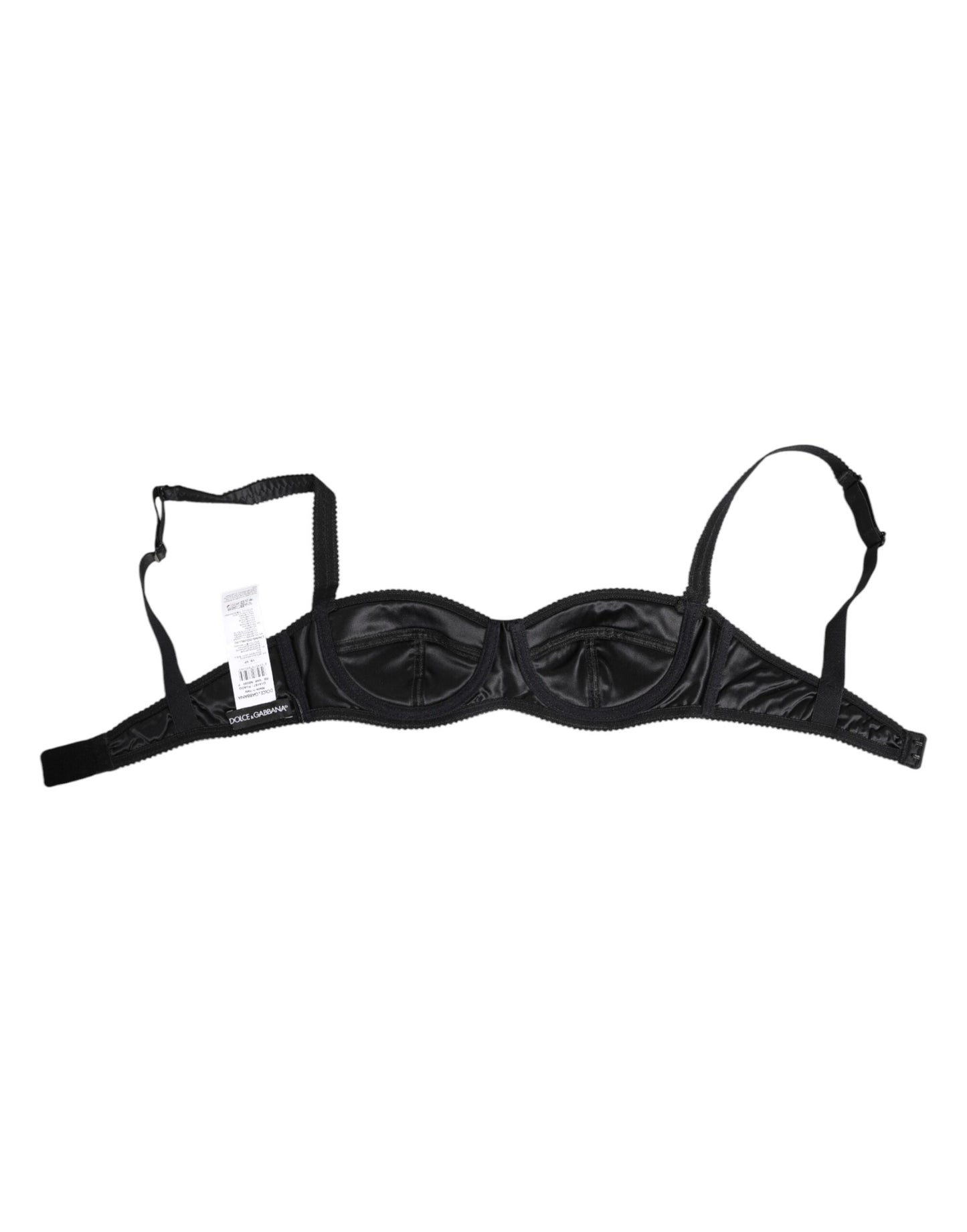 Dolce & Gabbana Black Silk Satin Wireless Lingerie Bra Underwear - from Dolce & Gabbana