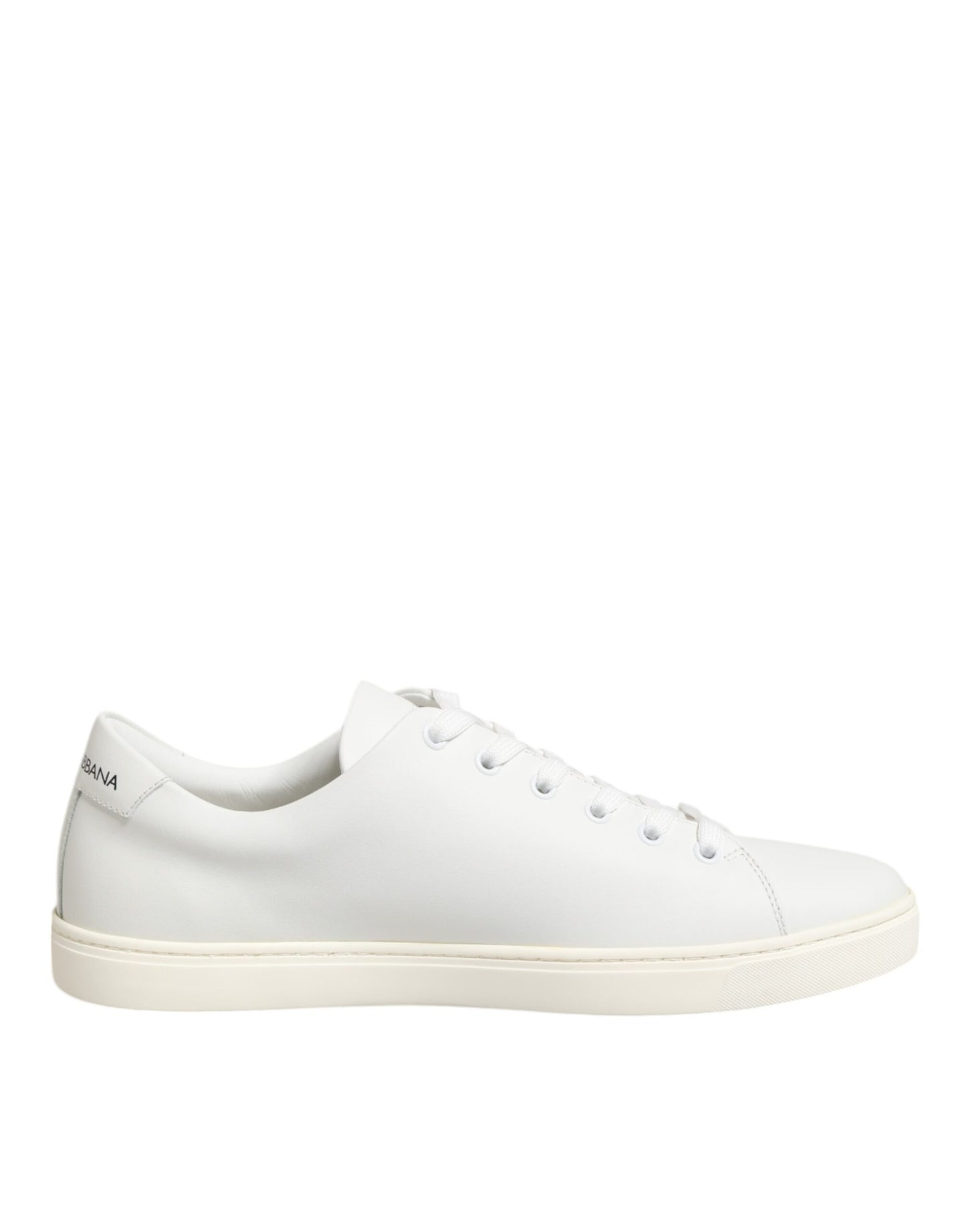 Dolce & Gabbana White Leather Sacre Heart Patch Sneakers Shoes - from Dolce & Gabbana