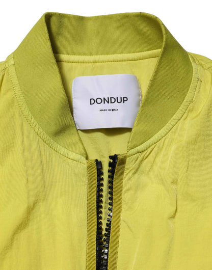 Dolce & Gabbana Yellow Polyamide Zipper Bomber Women’s Jacket by Dolce & Gabbana