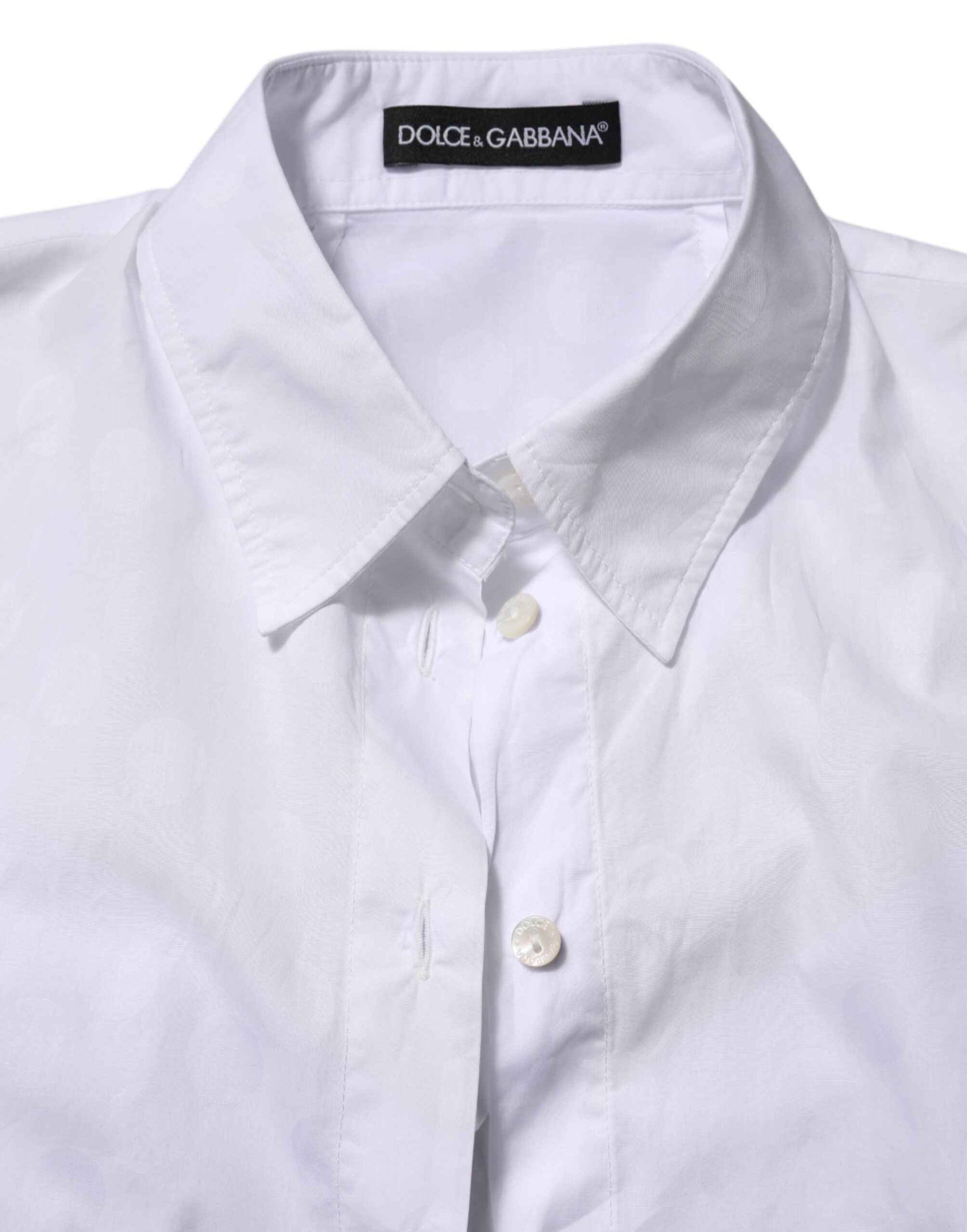 Dolce & Gabbana White Collared Short Sleeve Polo Shirt Top by Dolce & Gabbana