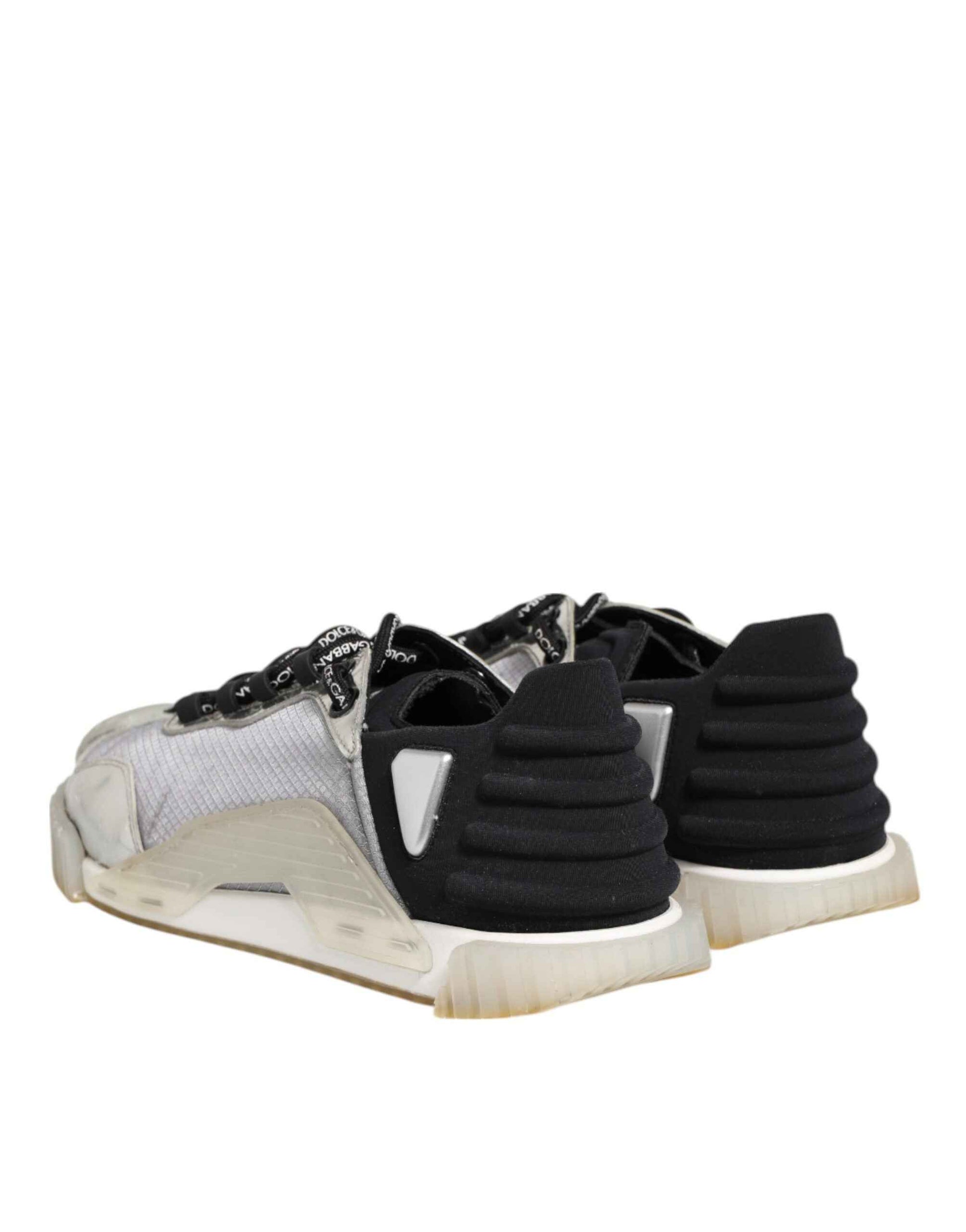 Dolce & Gabbana Multicolor Silver Logo Low Top NS1 Sneakers Shoes by Dolce & Gabbana